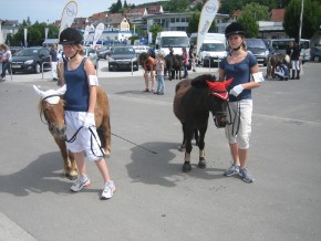 Freya und Elli vor dem Start